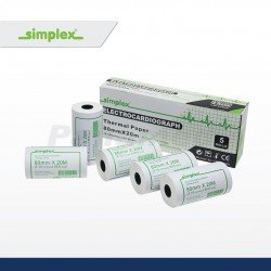 Simplex ECG Thermal Paper, 80mm x 20M (sold per roll) Simplex ECG Thermal Paper, 80mm x 20M (sold per roll)